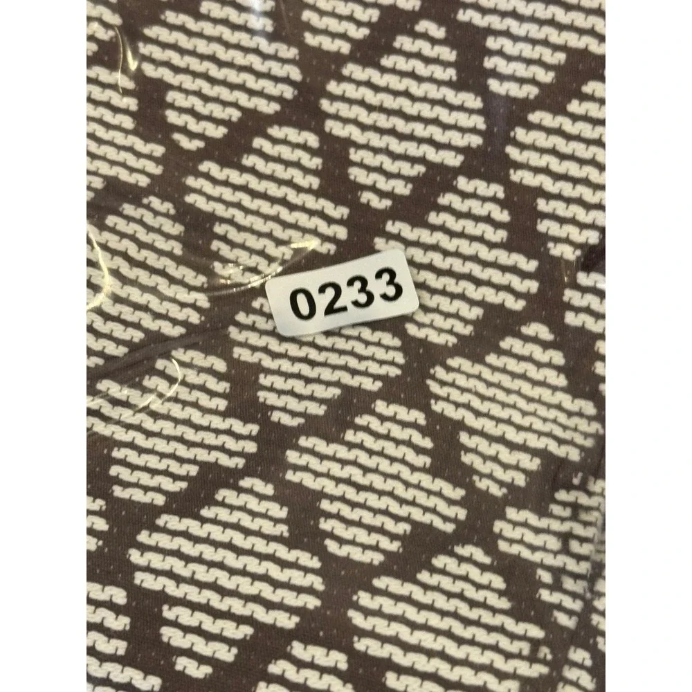 Tory Burch Shift Dress Womens 10 Brown Geometric Diamond Pockets Sleeveless Mod